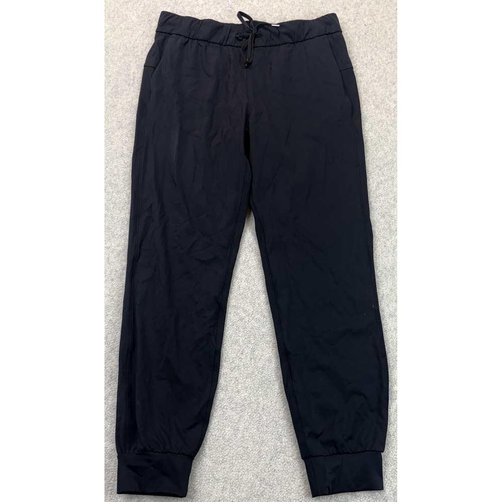 CRZ Yoga Womens Athletic Jogger Pants Black Drawstring Waist Lightweight M 8/10